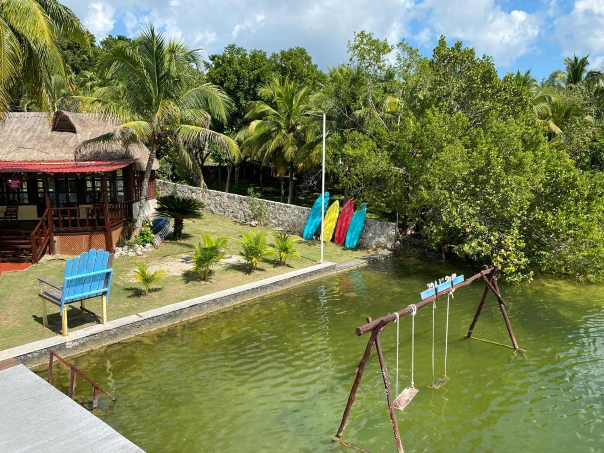 Coras Place Bacalar Lagoon Front المظهر الخارجي الصورة
