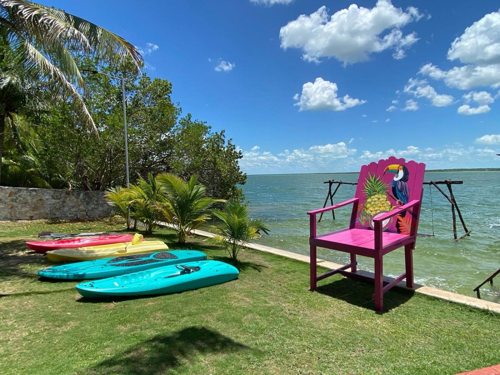 Coras Place Bacalar Lagoon Front المظهر الخارجي الصورة
